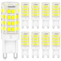 Produktbild: YIIFELL G9 LED Lampe, G9 LED Leuchtmittel 5W Ersatz Für 30W-40W Halogenlampe, G9 Glühbirne 500LM, kein Flackern, Nicht Dimmbar, 360° Abstrahlwinkel, AC 220-240V led g9 warmweiss, 8er Set (Kaltweiß)