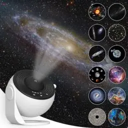 Produktbild: Yiliaw Sternenhimmel Projektor 13 in 1 Planetarium Projektor, 360° drehbarer Galaxy Projector mit Solaranlage für Schlafzimmer Decke, Night Sky Nachtlicht Lampe für Kinder Erwachsene, Heimkino