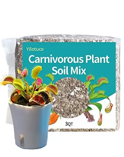 Produktbild: Yilotuce 150g Spezialerde für Fleischfressende Pflanzen, Blumenerde Mit Sehr Guten Befeuchtungseigenschaften für Pflanzenwurzeln, Geeignet für Sonnentau, Venusfliegenfallen