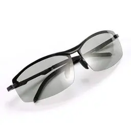 Produktbild: YIMI Herren Photochromatisch Sportbrille Polarisiert Rechteckig Sonnenbrille Al-Mg Metallrahmen Fahrer Anti Reflexbeschichtung 100% UVA UVB Schutz für Golf, Angeln, Autofahren, Outdoor