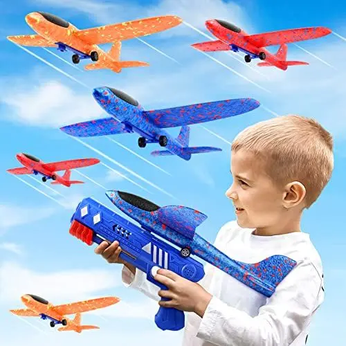 Produktbild: YIMORE Flugzeug Spielzeug Kinder Outdoor Garten Interaktives Spiele Styroporflieger Geschenk Spielzeug ab 4 5 6 7 Jahre Jungen