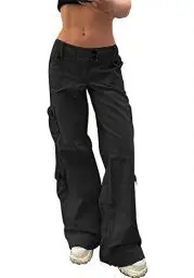 Produktbild: YINGWIN Baggy Jeans Damen Low Waist Jeans Damen Jeans Y2k Jeans Boyfriend Jeans Damen Aesthetic Stuff 90er Jahre Outfit Damen