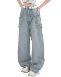 Produktbild: YINGWIN Star Jeans Damen Jeans Y2k Jeans Boyfriend Baggy Jeans Damen Aesthetic Stuff 90er Jahre Outfit Damen