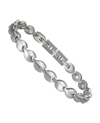 Produktbild: YINOX Damen-Magnet-Fußkettchen und Fußkettchen, Titan, mit Magnet, Schmuck (Silber)