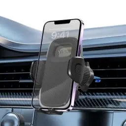 Produktbild: YISH Kfz Handyhalterung Auto Lüftung： 360° Autohalterung Handy Halterung Auto, Phone Holder Car (Upgraded Hook & Silicone) Smartphone Handyhalter Auto für iPhone Samsung Google Sony Handys usw