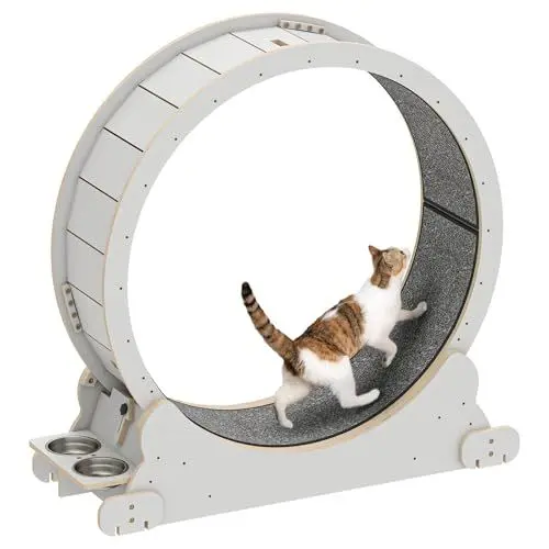 Produktbild: YITAHOME Katzenlaufrad Laufrad Katze, Laufrad Katzen XXL 1065x1010x380mm,Katzen Laufrad Katzenrad GeräUscharm Cat Wheel Katzenlaufrad für GroßE Katzen, Wohnungskatzen Fitness Katzenrad Fitnessgerät