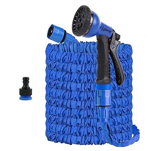 Produktbild: Yiting Gartenschlauch Flexibler 5m 10m 20m 15m 30m 45m 50m 60m, 3-Mal Magischer Flexibel Garten Schlauch Wasserschlauch mit 8 Modi Wassersprühpistole und Adapter 3/4