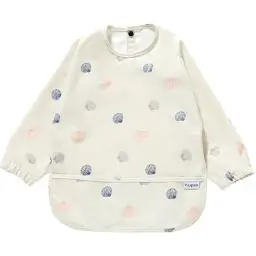 Produktbild: Yiupea Lätzchen mit Ärmeln Baby Mess Proof - Maschine Waschbar & Wasserdicht 6-24 Monate für Baby Led Weaning, Coverall Lätzchen für -Fütterung-Khaki