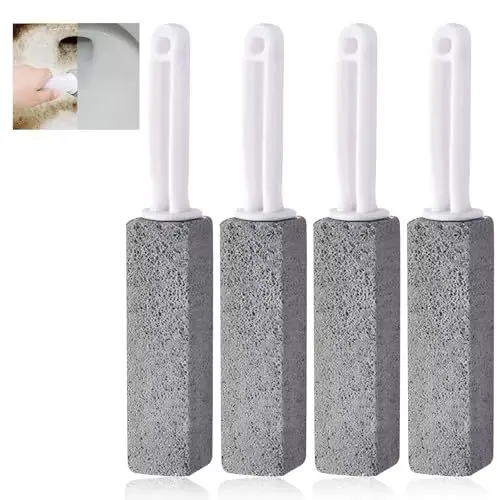 Produktbild: YIUWOD 4 Packung Bimsstein Toilette - Pumice Stone - Bimsstein FüR Keramik - FüR WasserhäHne, Saubere Toiletten, Waschbecken, Badewannen, OfenglastüRen, Grills, Stahl，Dauerhaft