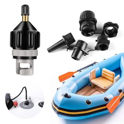 Produktbild: YIUWOD 7er-Pack Luftpumpe Adapter - Sup Adapter füR Kompressor - Sup Adapter - Geeignet FüR Verschiedene Paddleboards, Kanus, Schlauchboote, Aufblasbare Betten Usw，Sehr Praktisch