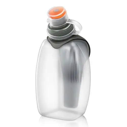 Produktbild: YIUWOD Trinkflasche Klein - Trinkflasche Laufen - Trinkflasche Joggen - Tragen Sie es Beim Laufen,250 ml, mit Clip, verwendbar mit Gürtelweste, geeignet zum Joggen, Bergsteigen, Radfahren