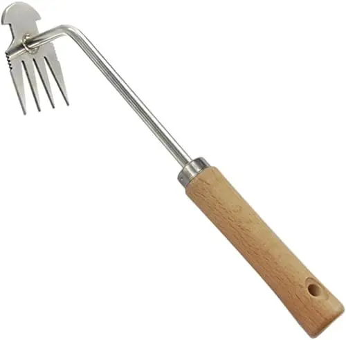 Produktbild: YJWZ Unkrautjäter, Gartenarbeit Hand Unkrautstecher, Unkraut Entferner Gerät, Fugenreiniger Unkraut, Gartenwerkzeug, Unkraut Entferner Gerät, Fugenkratzer Mit Stiel (B)