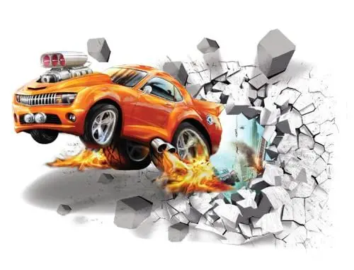 Produktbild: 3D Aufkleber Cars Wandtattoo Cars Wandaufkleber Cars Wandsticker Cars Wandtattoo Cars Kinderzimmer Dekoration Abnehmbare Aufkleber Wall Stickers