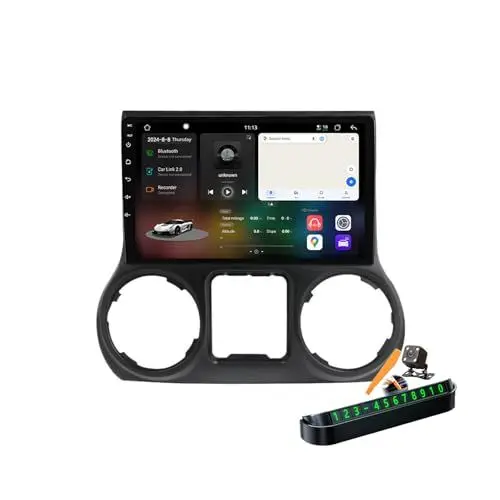 Produktbild: YLOXFW A,M6 Pro Plus 2, Autoradio Android 14.0 Navi 2 DIN Stereo für Wrangler 3 JK 2010-2018 Sat GPS Navigation 9 Zoll Cartablet DVD Multimedia Player FM BT Receiver mit Carplay 4G 5G WiFi DSP SWC