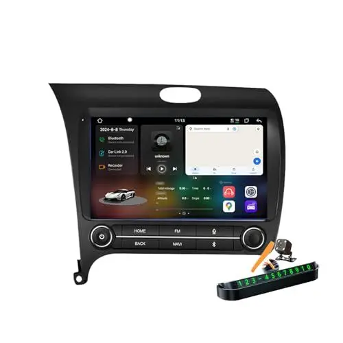 Produktbild: YLOXFW Y100s, Autoradio Android 14.0 Navi 2 DIN Stereo für K-IA K3 Cerato 2013-2017 Sat GPS Navigation 9 Zoll Cartablet DVD Multimedia Player FM BT Receiver mit Carplay 4G 5G WiFi DSP SWC