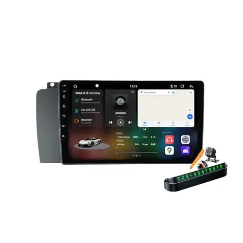 Produktbild: YLOXFW Y100s, Autoradio Android 14.0 Navi 2 DIN Stereo für V-olvo XC70/V70/S60 2004-2010 Sat GPS Navigation 9 Zoll Cartablet DVD Multimedia Player FM BT Receiver mit Carplay 4G 5G WiFi DSP SWC