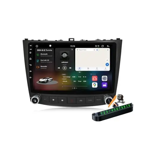 Produktbild: YLOXFW Y150s, Autoradio Android 14.0 Navi 2 DIN Stereo für L-EXUS is 2005-2012 Sat GPS Navigation 9 Zoll Cartablet DVD Multimedia Player FM BT Receiver mit Carplay 4G 5G WiFi DSP SWC