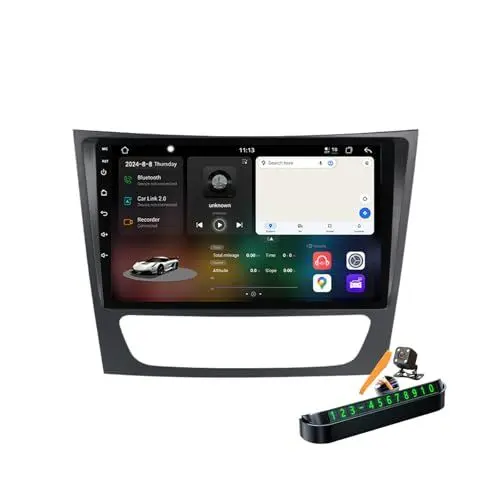 Produktbild: YLOXFW Y200s, Autoradio Android 14.0 Navi 2 DIN Stereo für B-ENZ W211 E/CLS-Class W219 2002-2010 Sat GPS Navigation 9 Zoll Cartablet DVD Multimedia Player mit Carplay 4G 5G WiFi DSP SWC