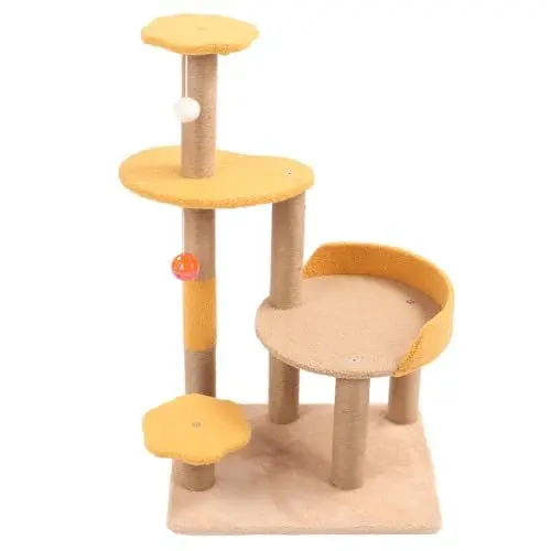 Produktbild: YLSZHYR Katzenbaum Spaß Innocative Großer Weltraum-Katzenturm mit Sisal-Katzenkratzbaum-Seilspielzeug für Katzen Kätzchen Katzenturm für Indoor-Katzen Katzenkletterturm mit Kratzbäumen