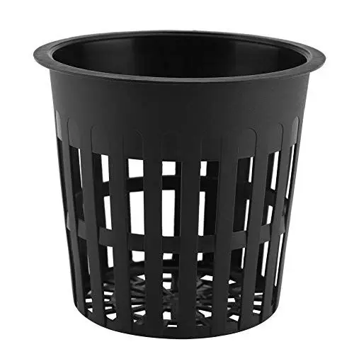 Produktbild: Ymiko 10 Stück Hydrokultur Topf Schwarz, Pflanzkorb Outdoor Kunststoff, Net Hydroponics Pot, Pflanzer Kunststoff, Korbtopf Pflanze für Hydroponik, Aeroponik, Orchideen (Schwarz)