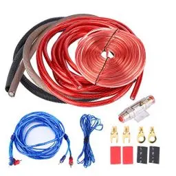 Produktbild: Ymiko 4 Guage 2800W Kabel Zur Installation Des Verstärkerkabels Kabel-Kit Car für Audio Subwoofer Verstärker Lautsprecher Kabel-Kit Sicherungsanzug Endstufe Kabel Set