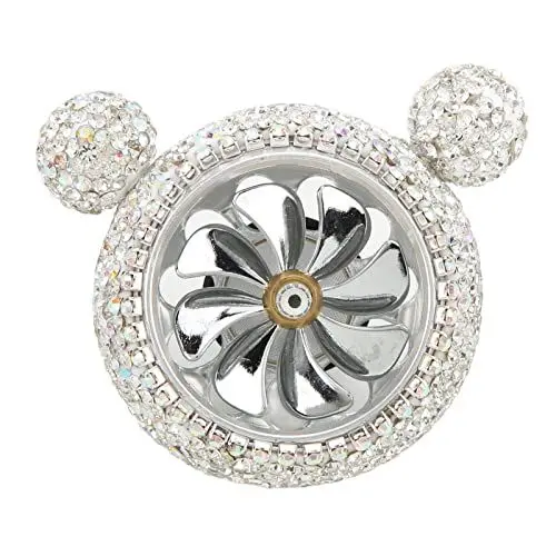 Produktbild: Ymiko Auto Air Vent Duftdekoration Funkelnde Auto Lufterfrischer Nette Form Innen Auto Dekoration für Frauen, Girly Crystal Car Vent Ornament(Weiß)