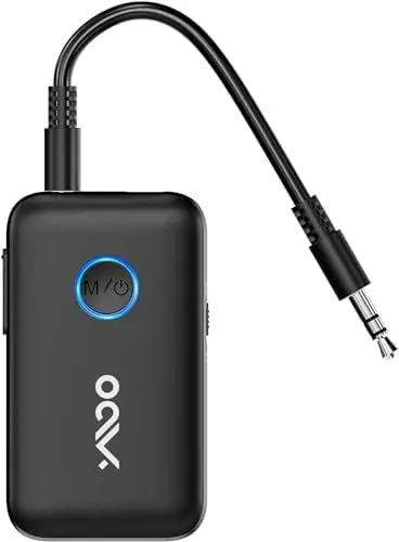 Produktbild: YMOO Bluetooth 5.3 Adapter für Bluetooth-Kopfhörer/Lautsprecher/Flugzeuge mit Adapter,Dual-Link Aptx Low Latency (B06T1 Flugzeug)