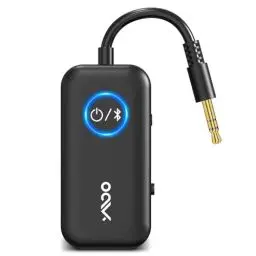 Produktbild: YMOO Bluetooth Sender Adapter TV für Kopfhörer, Bluetooth Audio Transmitter Empfänger mit 3,5mm Klinke, Aptx Geringe Latenzzeit, Dual-Link AUX Splitter für PC/TV/Auto/Speaker