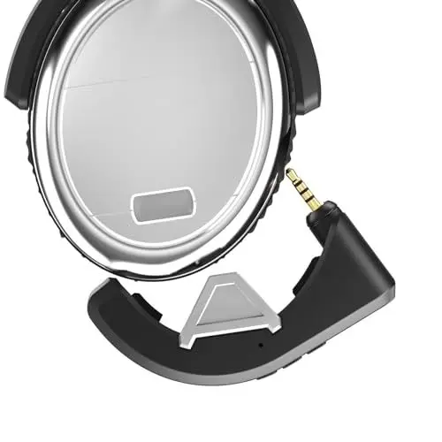 Produktbild: YOCOWOCO aptX Wireless Bluetooth 5.0 Adapter für Bose QuietComfort 3 QC 3 mit Mikrofon/Lautstärkeregler, schwarz