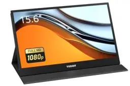 Produktbild: Yodoit Portable Monitor 15,6 Zoll 1920 x 1080 FHD Tragbarer Monitor IPS-Display mit USB Typ C Eingebaute Lautsprecher Eye Care Bildschirm für PC, Laptop, Xbox, PS 3/4/5, Switch und TV
