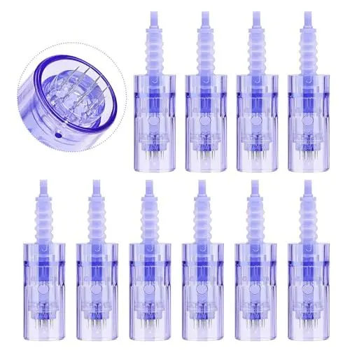 Produktbild: Yofuly 12 Pins Dermapen-Nadeln Ersatz Derma Pen Mikronadel, zur Electric Dermapen, 10 Stück Derma Pen Gerät (Bajonett)