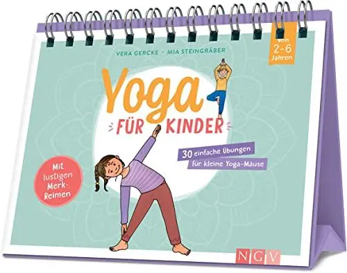 Produktbild: Yoga für Kinder - 30 einfache Übungen für Kinder von 2 bis 6 Jahren: Yoga-Buch mit Aufstell-Funtkion. Für mehr Bewegung und Entspannung