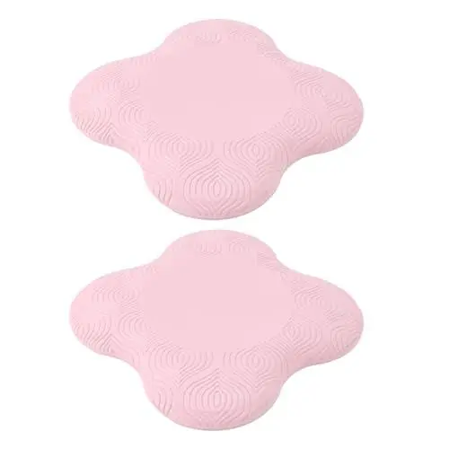 Produktbild: Yoga-Kniestützkissen, Workout-Kniepolster, Dick, Weich, Rutschfest, Tragbar, Gelenk, Yoga-Requisiten und Zubehör für Damen und Herren, Kissen Knie für Fitness, Meditation, (PINK)