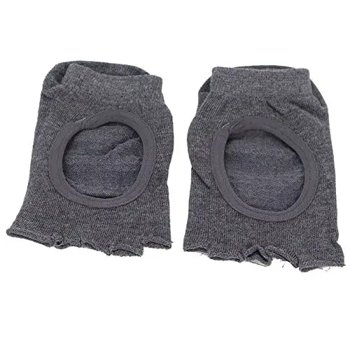 Produktbild: Yoga-Socken, Damen-Yoga-Socken mit Griff und Rutschfesten Zehenlosen Halbzehensocken Rutschfeste Yoga-Griffsocken Halbzehen-Griff Ballett-Pilates-Stange