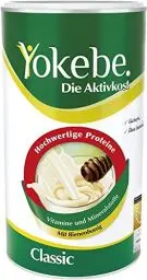 Produktbild: Yokebe Classic - Diätshake zum Abnehmen - glutenfrei und vegetarisch - Mahlzeitersatz zur Gewichtsabnahme mit hochwertigen Proteinen - 500 g = 12 Portionen