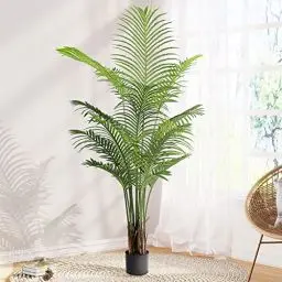 Produktbild: YOLEO Kunstpflanze Palme 170cm Kunstpalme Künstliche Pflanzen echt aussehend für Balon Schlafzimmer Büro Garten Hochzeit Party Deco