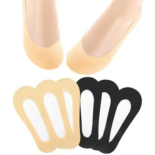 Produktbild: Yolev 6 Paar Ballerina Socken Damen Unsichtbare Füßlinge Damen Rutschfestem 35-40 Unsichtbare Silkon Niedrige Atmungsaktiv No Show Invisible Kurze Socks