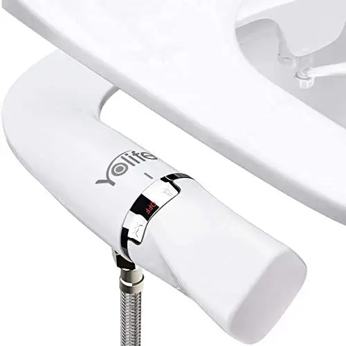 Produktbild: Yolife Ultra-Slim-Bidet, Nicht Elektrische Doppeldüse (hintere/weibliche Wäsche) Frischwassersprüher-Bidet für Toilette