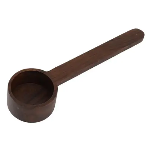 Produktbild: Yomiyuyr Massivholz-Messlöffel, Teelöffel-Messlöffel für Kaffee, Esslöffel mit ergonomischem Design, 0,8–1,4 oz (Long Black Walnut)