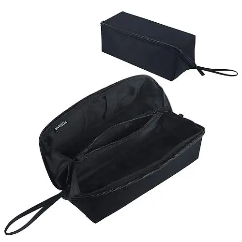 Produktbild: Yommie Federmäppchen Groß XXL Federmappe Erwachsene Federtasche Pencil Case Aesthetic Mit Reißverschluss Mäppchen Mädchen Teenager Schlampermäppchen Federpenal Jungen Etui Stiftemappe Schwarz