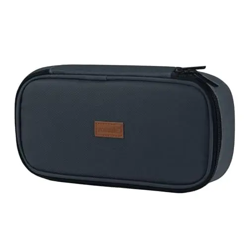 Produktbild: Yommie Federmäppchen Federtasche Jungen Erwachsene Single Etui Federmappe Schlampermäppchen Mädchen Mäppchen Organizer Mit Reißverschluss Für Teenager Pencil Case Graphite