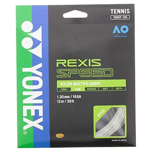 Produktbild: YONEX Rexis Speed 12M Set Tennis Saitenset 12m Multifil Weiß 1,30