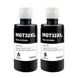 Produktbild: Yongairuink 32XL Tinte Kompatibel mit Drucker Smart Tank 7305 7005 für HPQ Smart Tank Plus 555 570 455 502 510 513 514 517 519 532 533 534 536 539 617 670 675 720 725 750 755 790 795 (2 Schwarz)