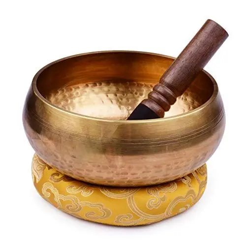 Produktbild: Yoni-Meditations-Klangschale, 20,5 X 9,5 Cm, Tibetisches Klangschalen-Set, Bronze, für Yoga-Kurse, Meditationsraum, Büro