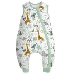 Produktbild: Yoofoss Baby Schlafsack Winter mit Füßen Baumwolle 2.5 TOG Warm Winterschlafsack mit Beinen Babyschlafsack Kinder Schlafstrampler 80 cm für Neugeborene Jungen Mädchen 18-36 Monate
