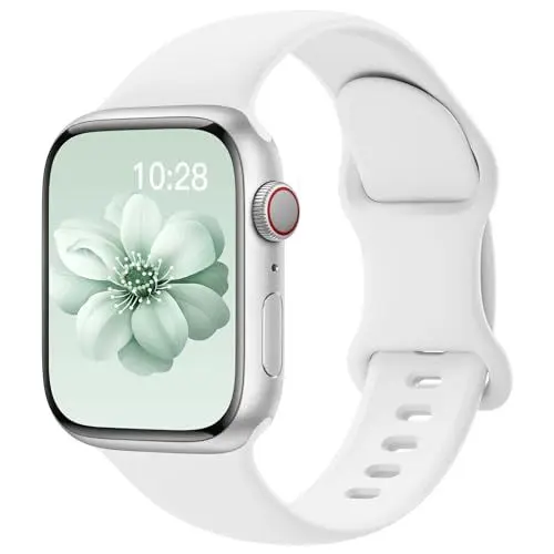 Produktbild: Yoohoo Kompatibel mit Apple Watch Armband 41mm 40mm 42mm 46mm 45mm 44mm 38mm 49mm,Weiches Silikon Sport Ersatz Armbänder Kompatibel mit iWatch SE Series 10 9 8 7 6 5 4 3 2 1 Ultra Herren Damen