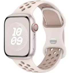 Produktbild: Yoohoo Sport Armband Kompatibel mit Apple Watch Armband 46mm 45mm 44mm 42mm 41mm 40mm 49mm 38mm, Poröses Atmungsaktiv Silikon Band für iWatch SE Ultra Series 10 9 8 7 6 5 4 3 2 1 Damen Herren