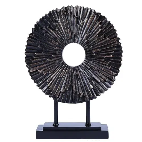 Produktbild: YOOJEY Modern Skulpturen Deko Stehend Wohnzimmer, Abstrakte Statue Wohnung Dekoration für Schlafzimmer, Esszimmer, Büro, Bücherregal, Couchtisch Zum Hinstellen (blau)