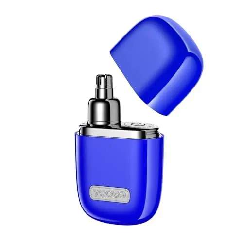 Produktbild: yoose Nasenhaartrimmer Herren aus Legierung, schmerzfreier Nasenhaartrimmer Frauen, IPX7 wasserdicht nasenhaarschneider mit Superleise 10.000 RPM Motor, Typ-C wiederaufladbar Nasenhaarentferner