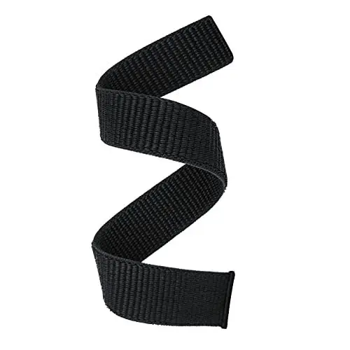 Produktbild: YOOSIDE 26mm Loop Nylon Armband für Fenix 6X / Fenix 5X / Fenix 7X / Instinct 2X / epix Pro 51mm, Ultraleichtes Schnell Trocknen Schleife Waschbar Uhrenarmband für Garmin Enduro 2 (Schwarz)